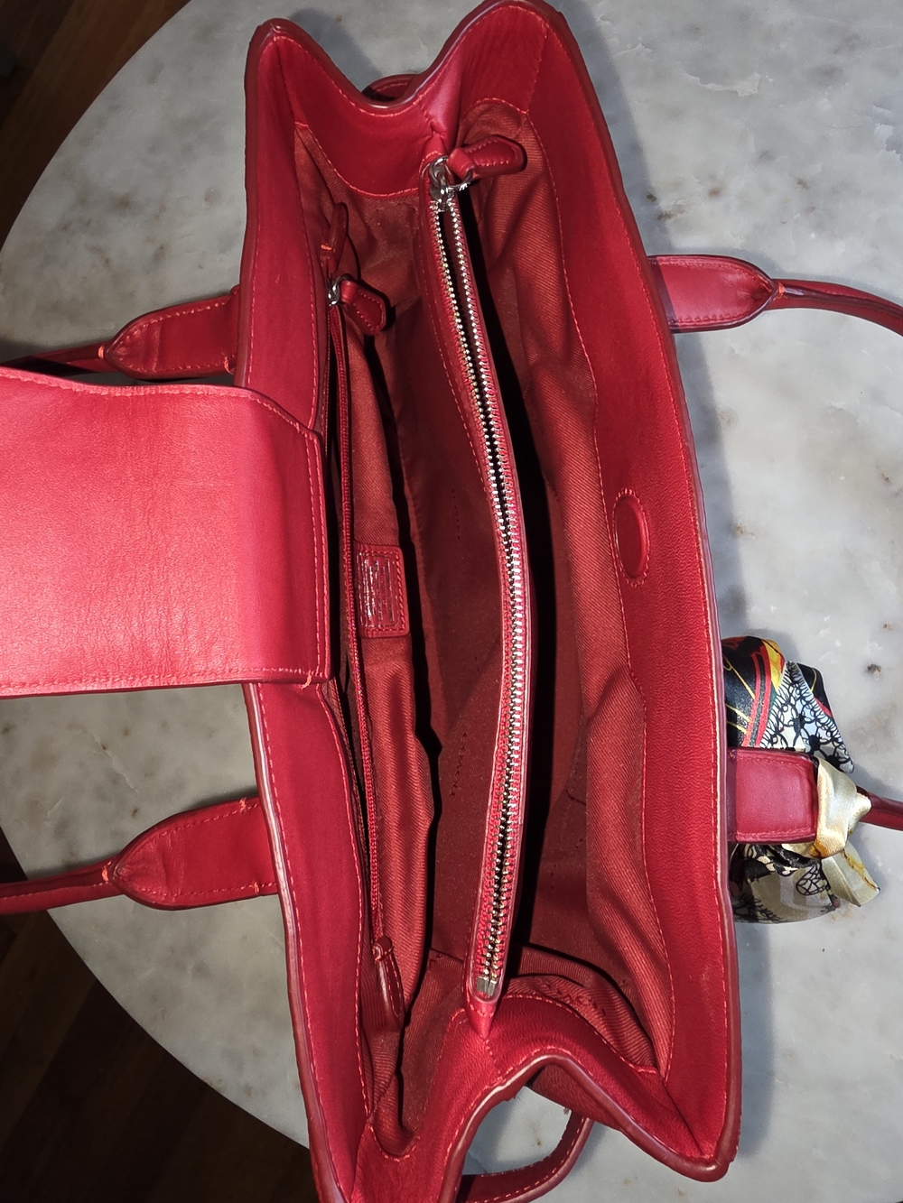 Authentic Coach Red Swagger Caryall With Dustbag & Cards - Picture 13 of 16